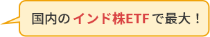 国内のインド株ETFで最大！